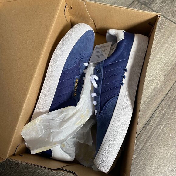 Adidas 3MC Royal Blue and White Skateboarding Shoes Size 9 - Picture 4 of 5